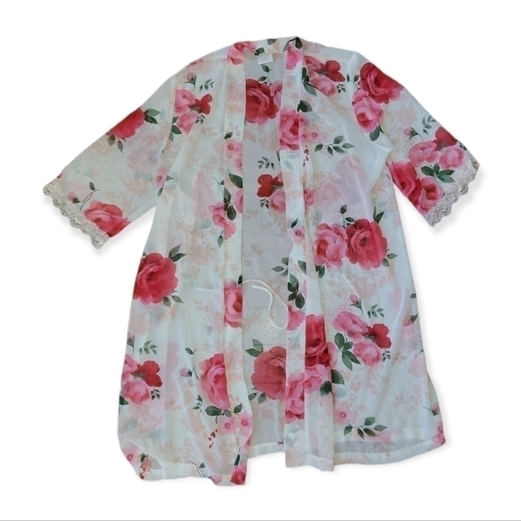 Secret Treasures Other - Floral Lace Sleep Robe